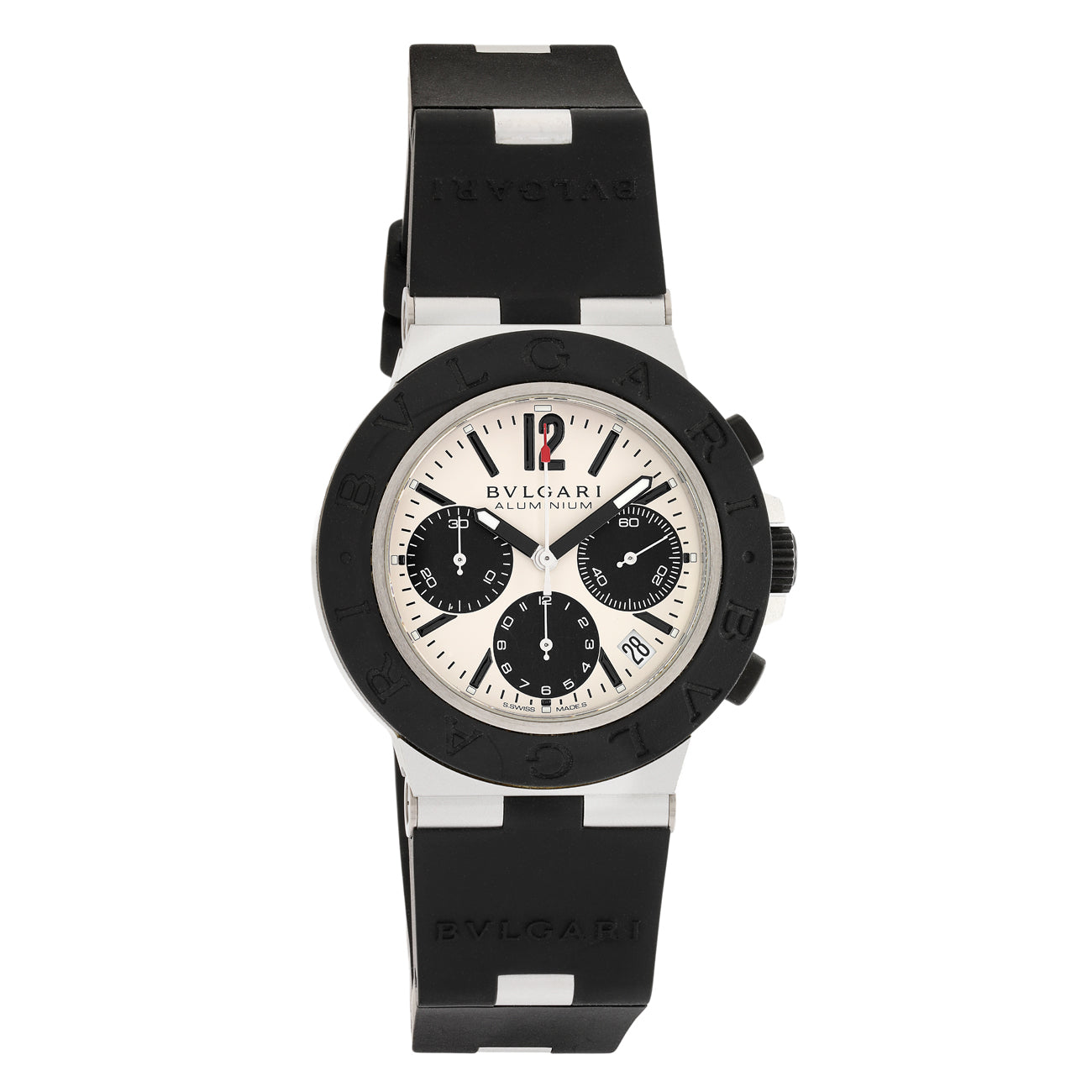 Exclusive Bulgari Aluminium Chronograph BB 40 AT CH — Front View
