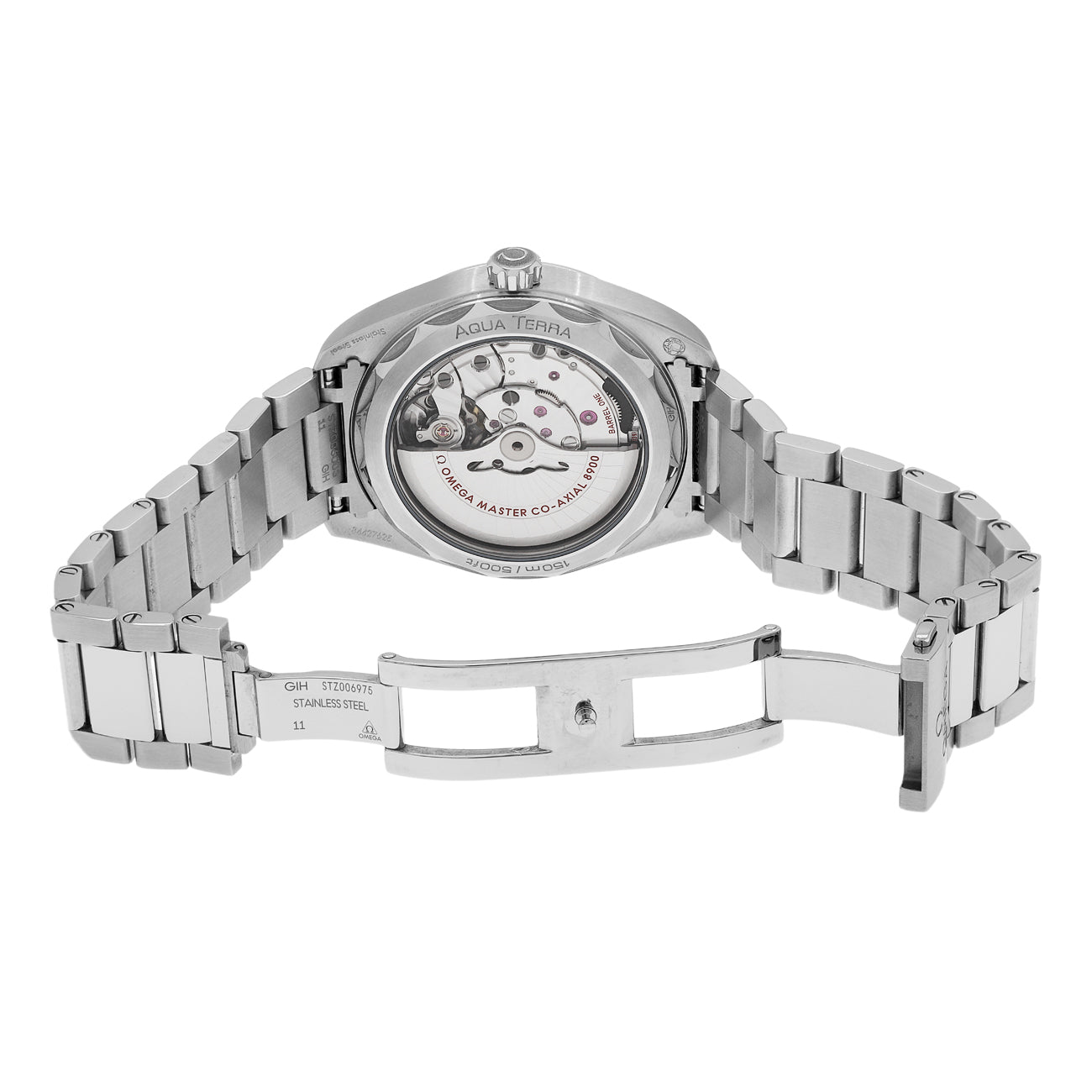 Exclusive Omega Stainless Steel Seamaster Aqua Terra 220.10.41.21.10.001 — Top View