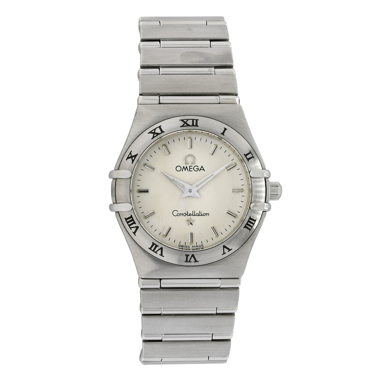 Exclusive Omega Stainless Steel Constellation 1572.30 — Front View