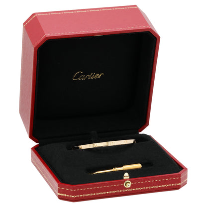 Exclusive Cartier 18K Yellow Gold Small Love Bracelet — Back View