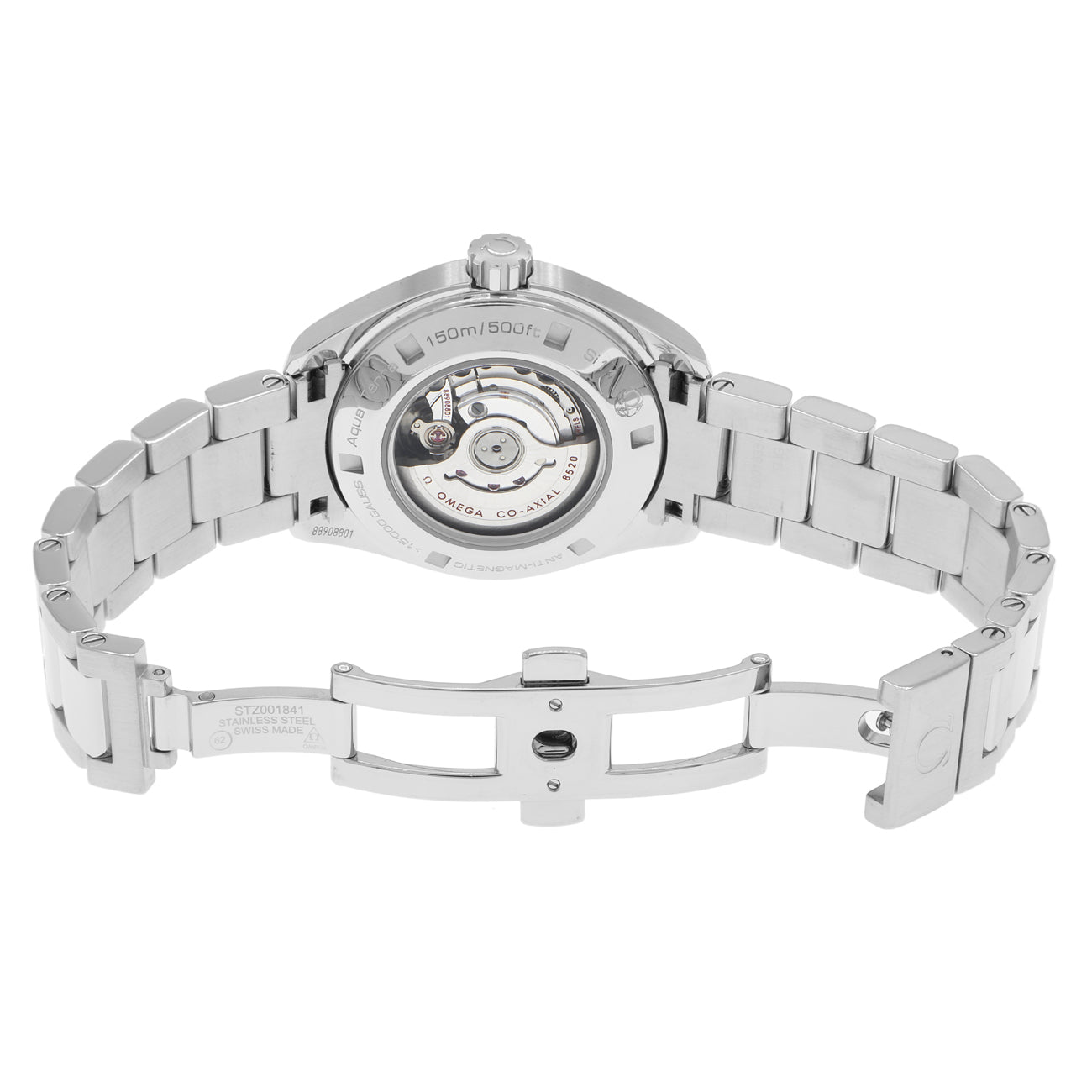 Exclusive Omega Stainless Steel Diamond Seamaster Aqua Terra 231.15.34.20.57.001 — Top View