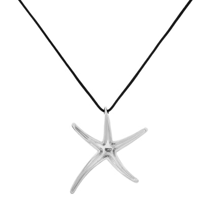 Exclusive Tiffany & Co. Sterling Silver Starfish Pendant — Side View