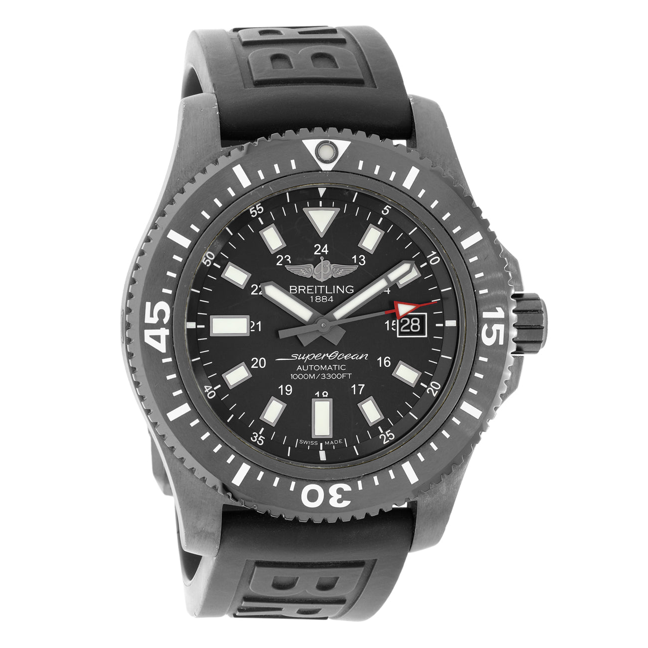 Exclusive Breitling Black Steel Superocean 44 M1739313/BE92 — Front View