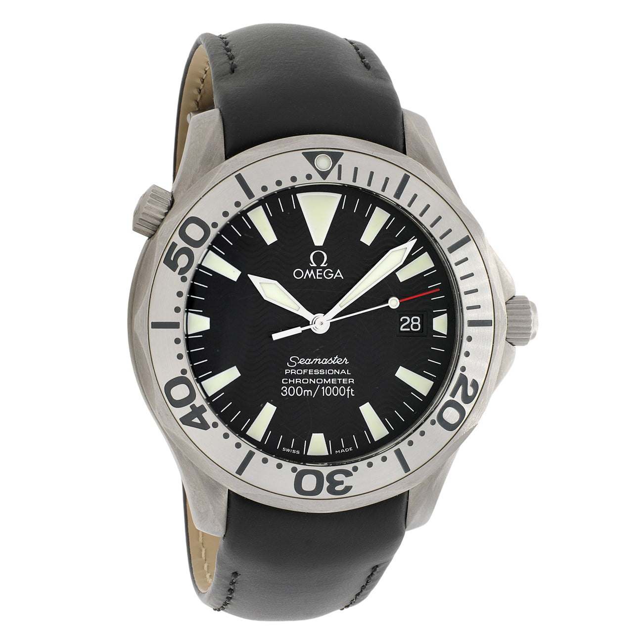 Exclusive Omega Titanium Seamaster 2991.50.91 — Front View