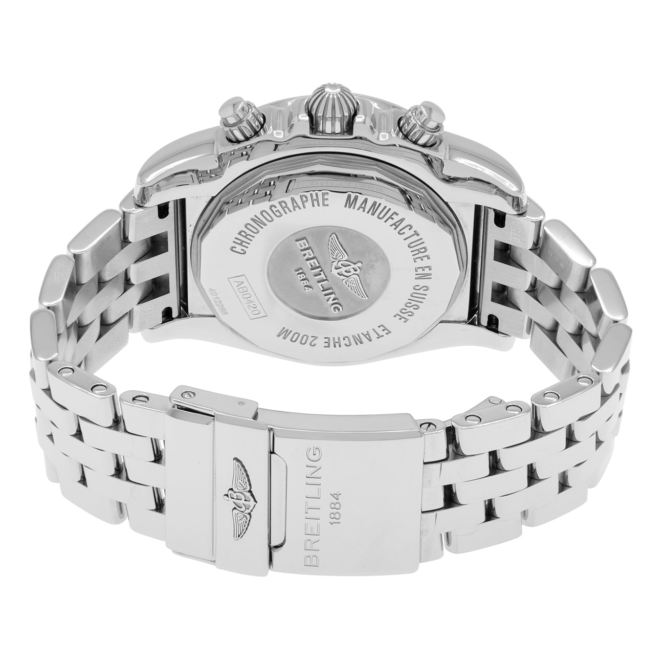 Exclusive Breitling Stainless Steel Chronomat 44 GMT AB042011/BB56 — Side View