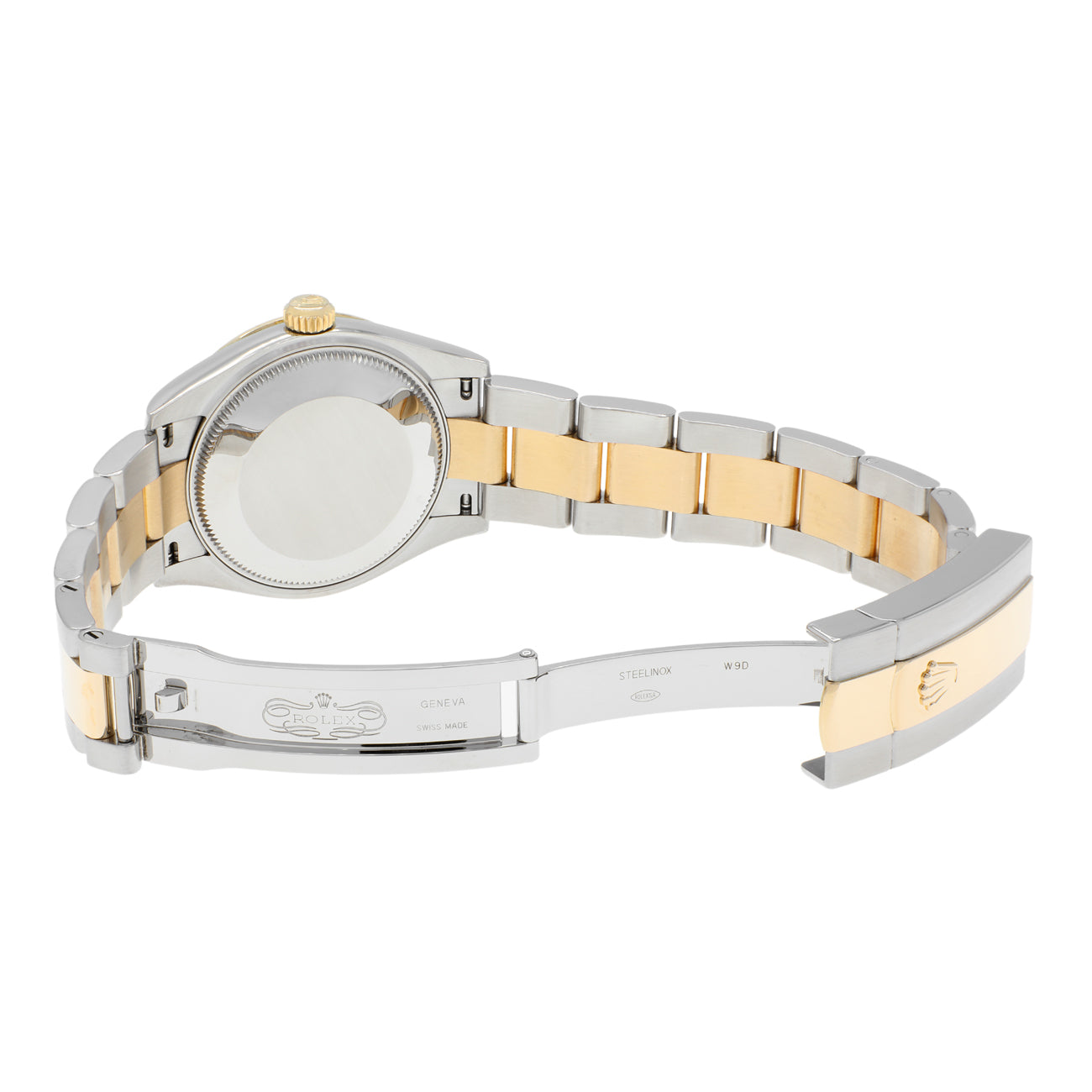 Exclusive Rolex Stainless Steel 18K Yellow Gold Datejust 31 278273 — Top View