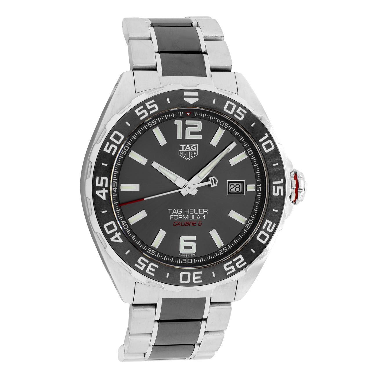 Exclusive Tag Heuer Stainless Steel Formula 1 Calibre 5 WAZ2011.BA0843 — Front View