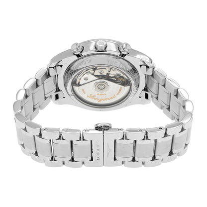 Exclusive Longines Stainless Steel Master Collection Chronograph Mooonphase L2.673.4.78.6 — Side View