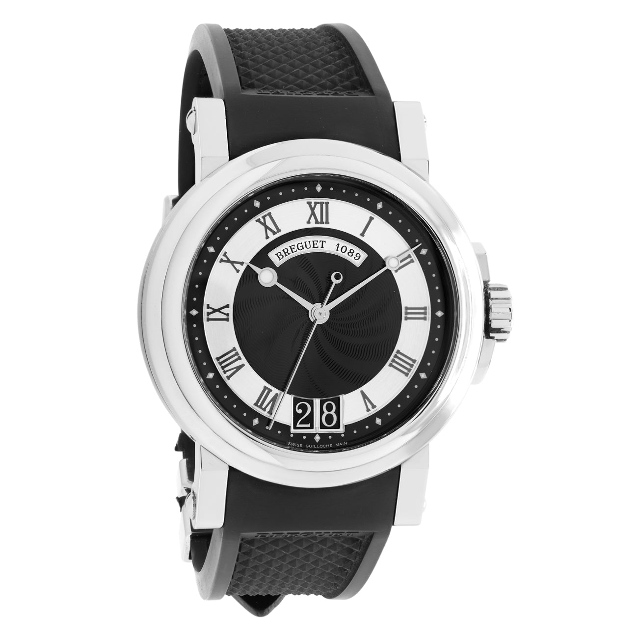 Exclusive Breguet Stainless Steel Marine Big Date 5817ST — Front View