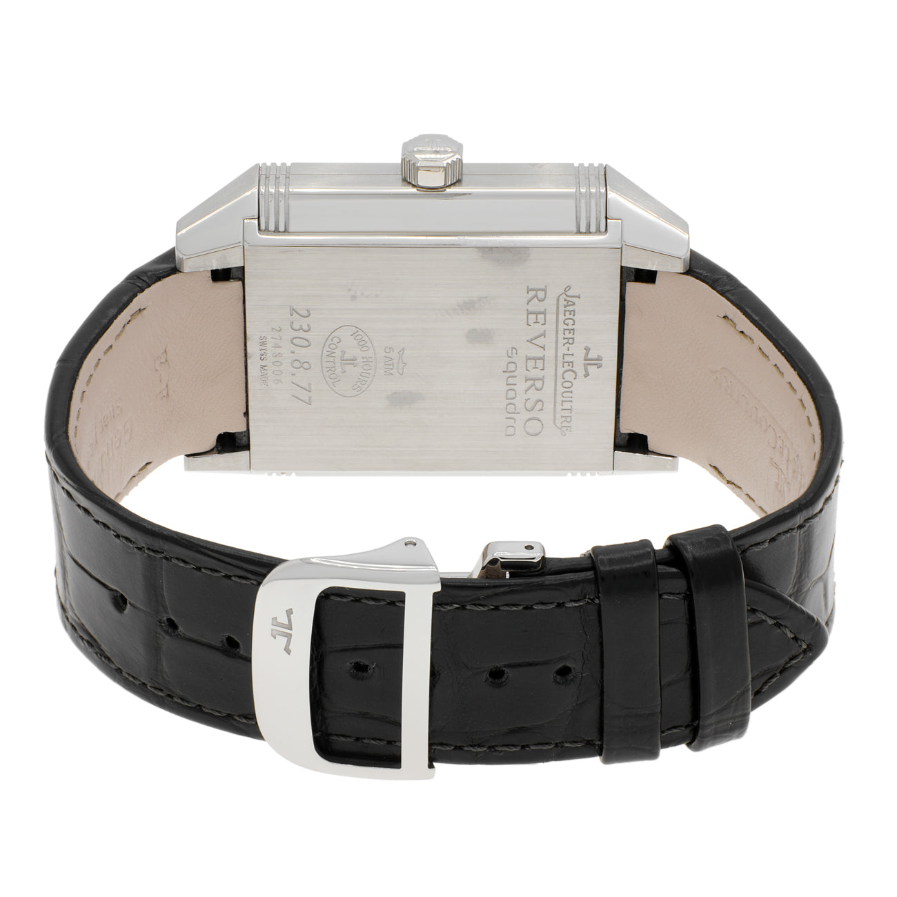 Exclusive Jaeger-LeCoultre Stainless Steel Reverso Squadra Hometime Q7008420 — Side View