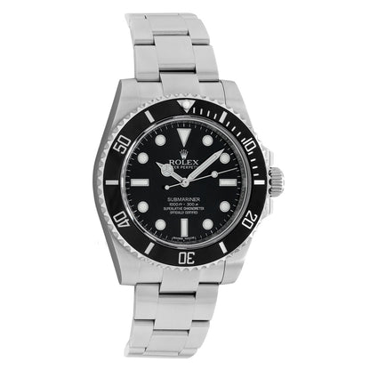 Exclusive Rolex Stainless Steel Submariner 114060 — Front View