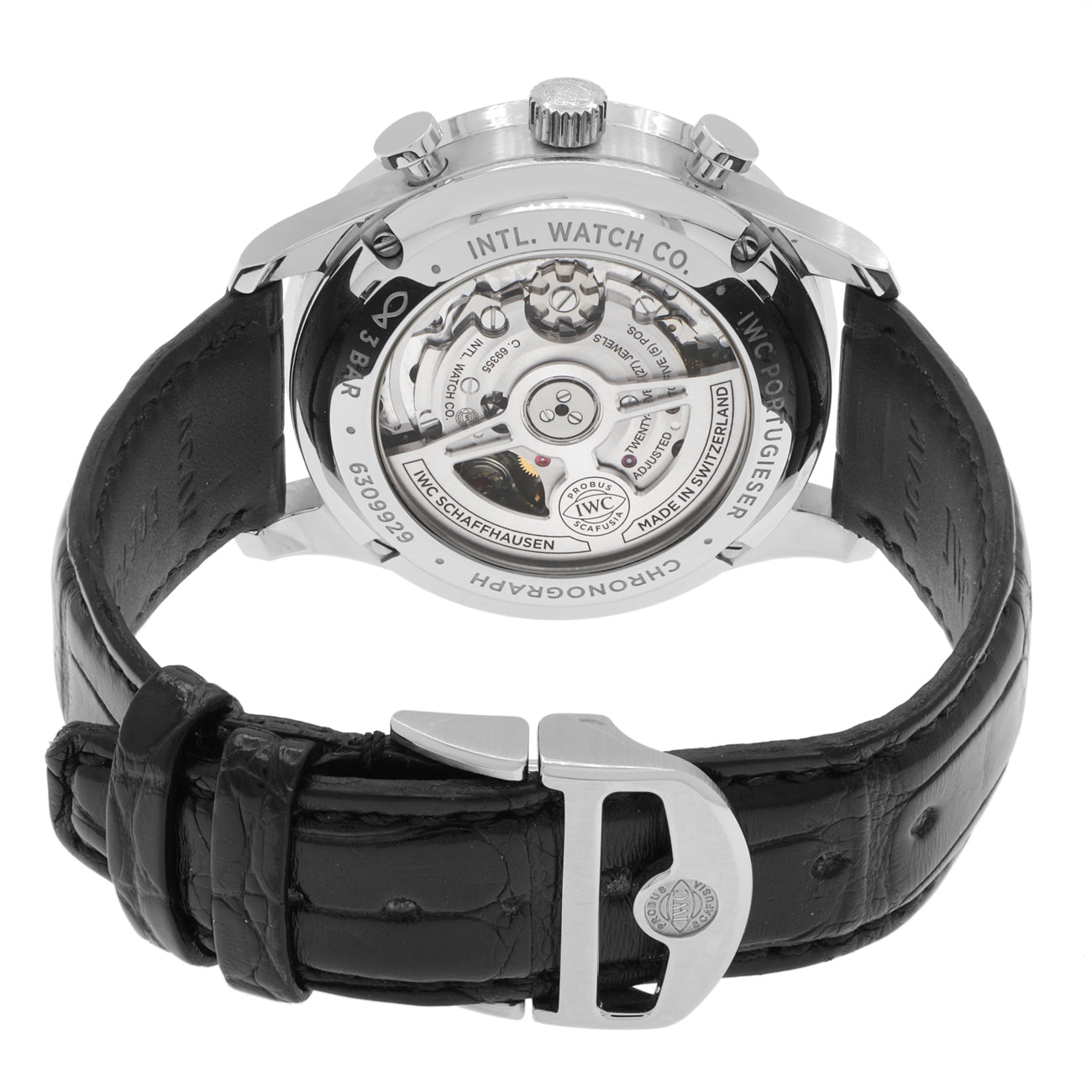 Exclusive IWC Stainless Steel Portuguese Chronograph IW371615 — Side View
