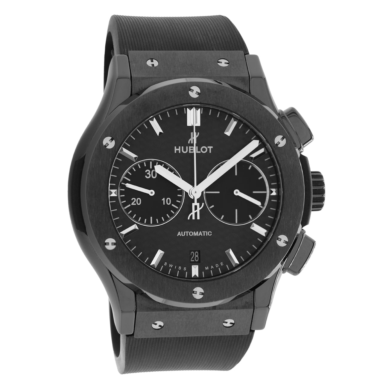 Exclusive Hublot Classic Fusion Chronograph Black Magic 521.CM.1771.RX — Front View