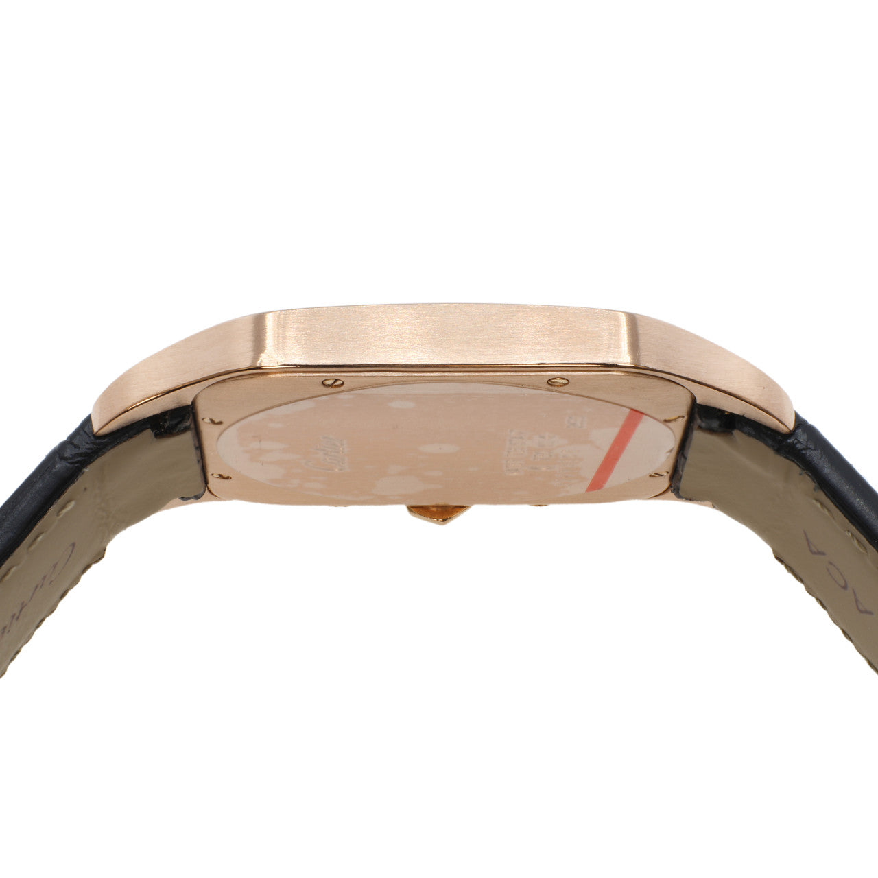Exclusive Cartier 18K Rose Gold Santos Dumont W2006951 — Back View