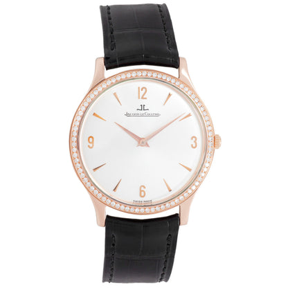 Exclusive Jaeger-LeCoultre 18K Rose Gold Master Ultra Thin 145.2.79S — Front View