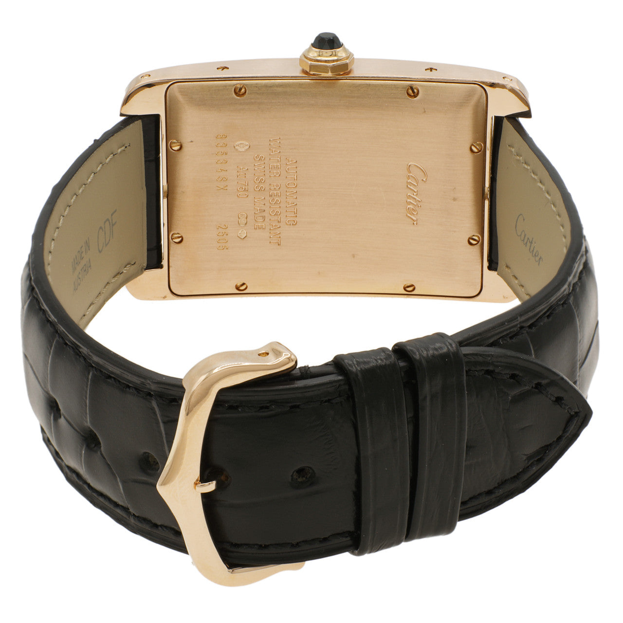 Exclusive Cartier 18K Rose Gold Large Tank Americaine  W2609156 — Side View