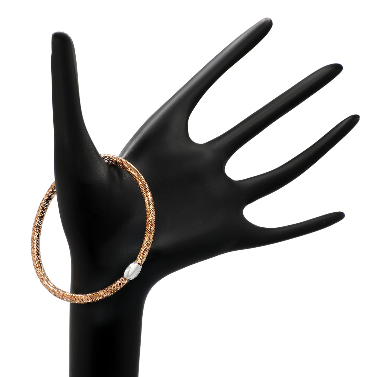 Exclusive 14K Rose Gold Flex Bracelet — Back View