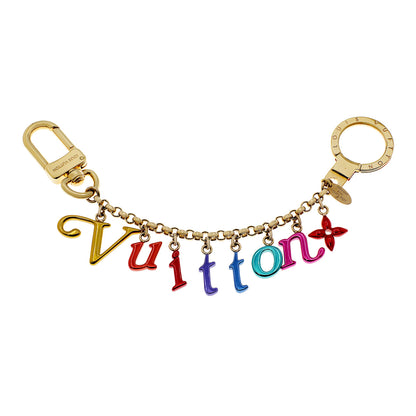 Exclusive Louis Vuitton New Wave Key Chain Bag Charm — Front View
