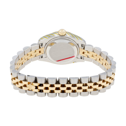 Exclusive Rolex Stainless Steel 18K Yellow Gold Datejust 26 179173 — Side View