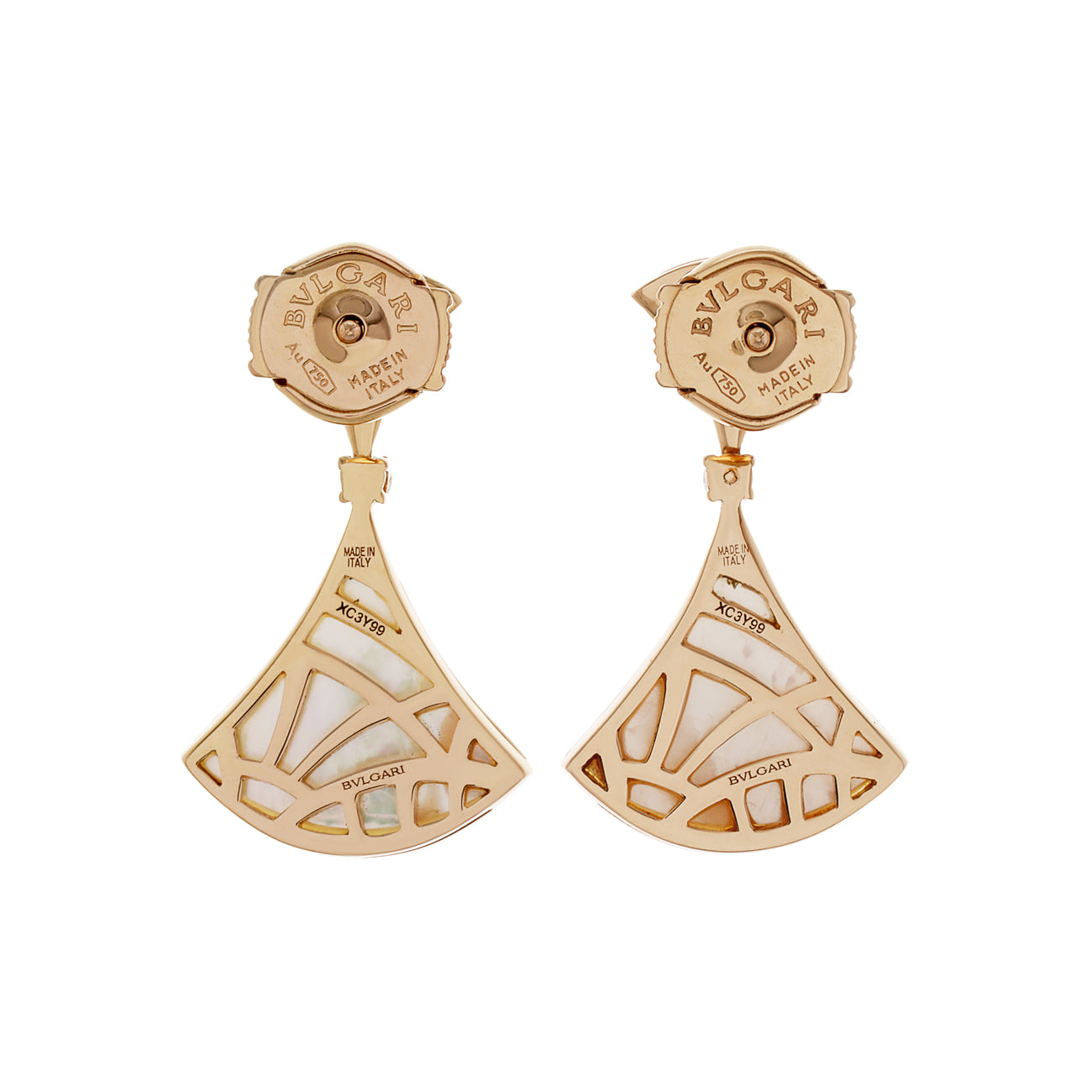 Exclusive Bulgari 18K Rose Gold Divas’ Dream Earrings — Side View