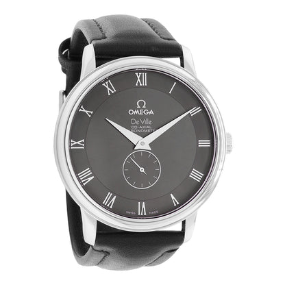 Exclusive Omega Stainless Steel De Ville Prestige 4813.40.01 — Front View