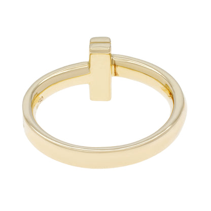 Exclusive Tiffany & Co. 18K Yellow Gold Diamond T1 Ring — Back View