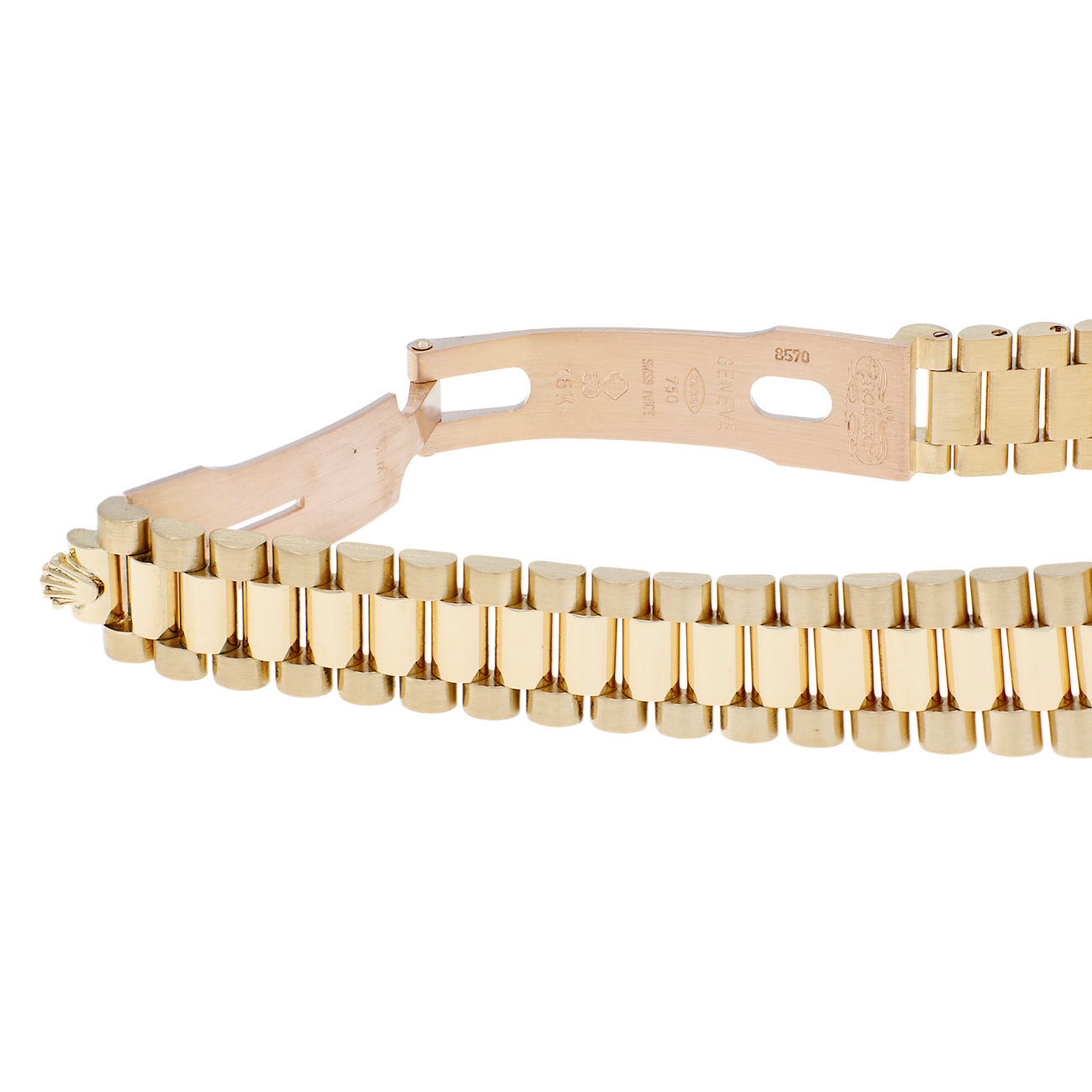 Exclusive Rolex 18K Yellow Gold Ladies Datejust President 69178 — Top View