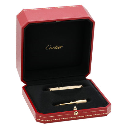 Exclusive Cartier 18K Yellow Gold 6 Diamond Small Love Bracelet — Top View