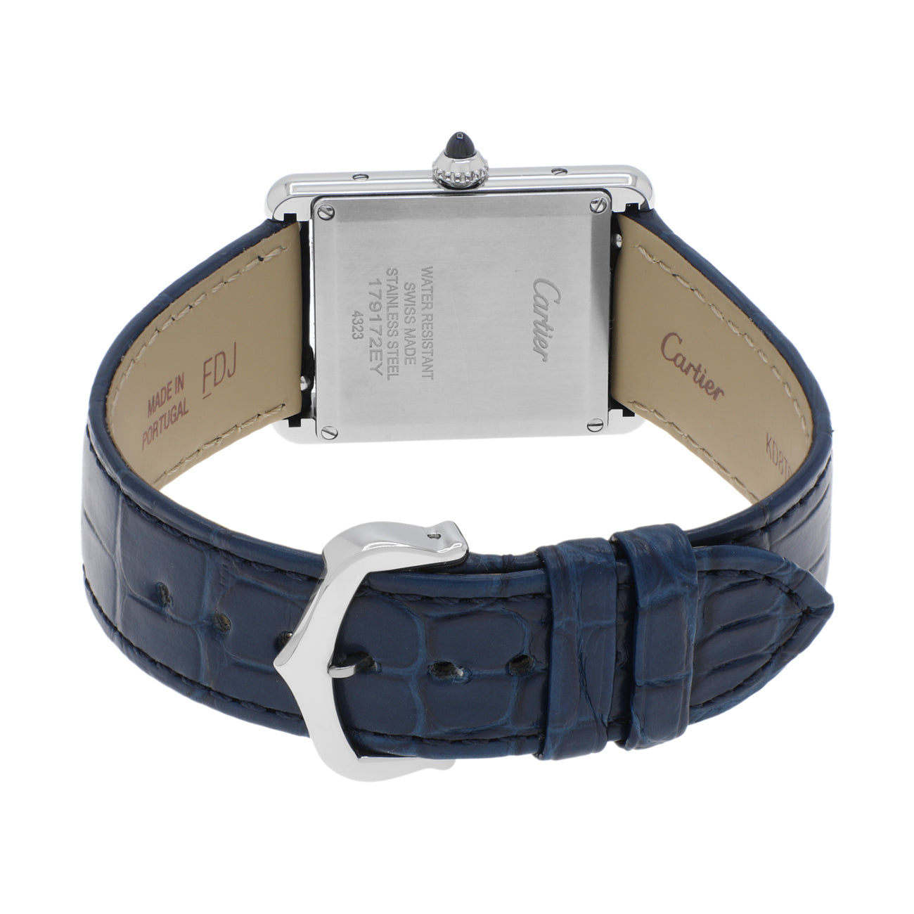 Exclusive Cartier Stainless Steel Tank Must de Cartier WSTA0055 — Side View