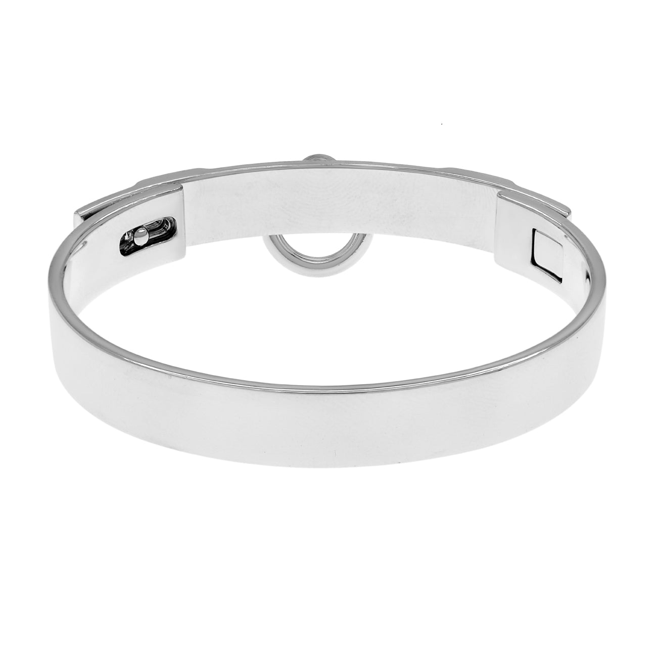 Exclusive Hermes Sterling Silver Collier De Chien Bracelet PM — Side View