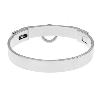 Exclusive Hermes Sterling Silver Collier De Chien Bracelet PM — Side View