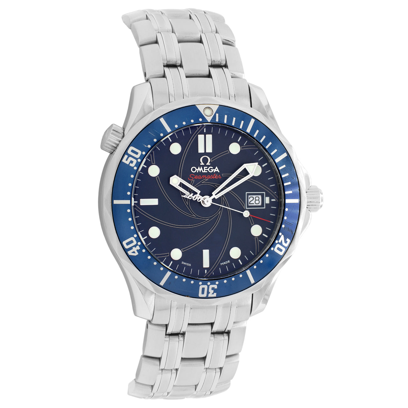Exclusive Omega Stainless Steel Seamaster James Bond 007 Limited Edition 2226.80.00 — Front View