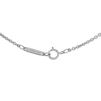Exclusive Tiffany & Co. Sterling Silver Atlas Cube Pendant Necklace — Back View