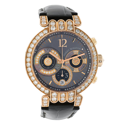 Exclusive Harry Winston 18K Rose Gold Diamond Premier 200-UCA39R — Front View