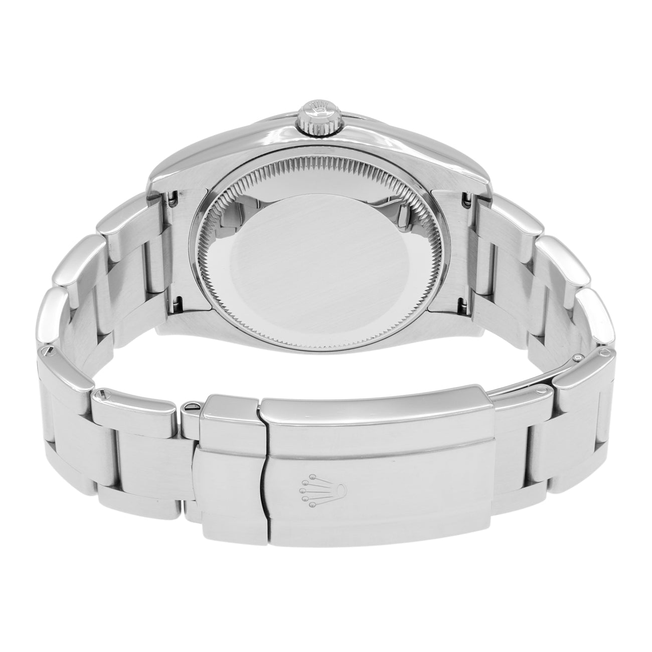 Exclusive Rolex Stainless Steel Oyster Perpetual 114200 — Side View