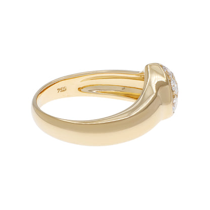 Exclusive Tiffany & Co. 18K Yellow Gold Diamond Heart Ring — Back View