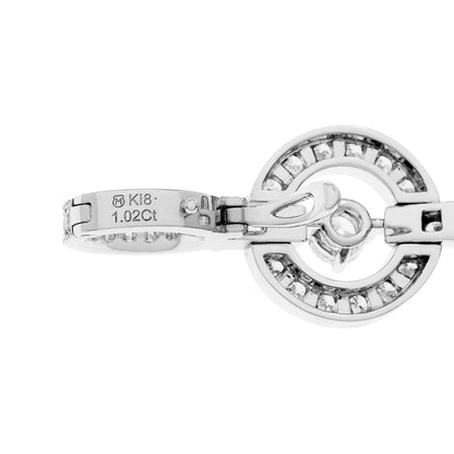 Exclusive Mikimoto 18K White Gold South Sea Pearl Diamond Pendant — Back View