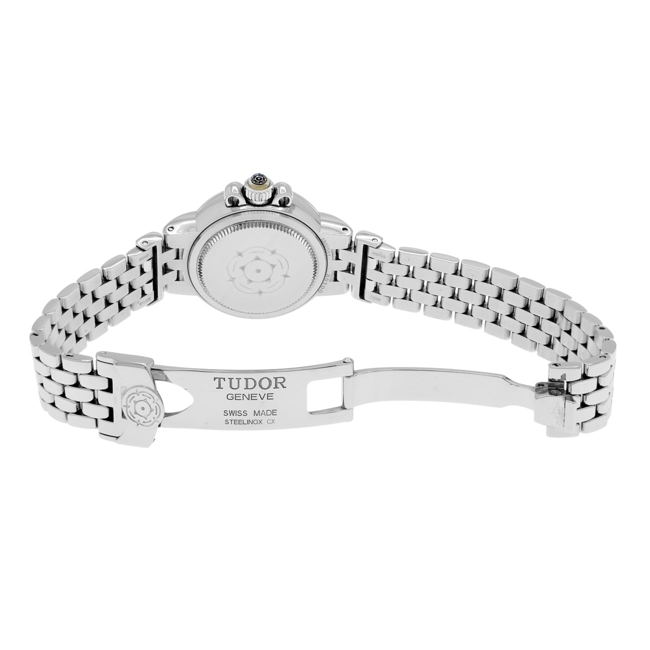 Exclusive Tudor Stainless Steel Claire De Rose 35100 — Top View