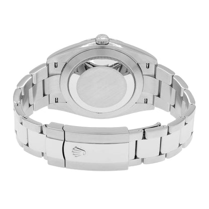 Exclusive Rolex Stainless Steel Wimbledon Datejust 41 126300 — Side View