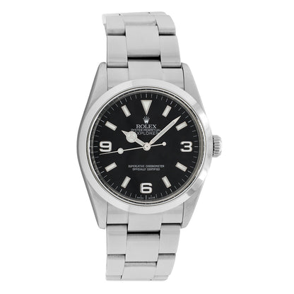 Exclusive Rolex Stainless Steel Explorer I 114270 — Front View