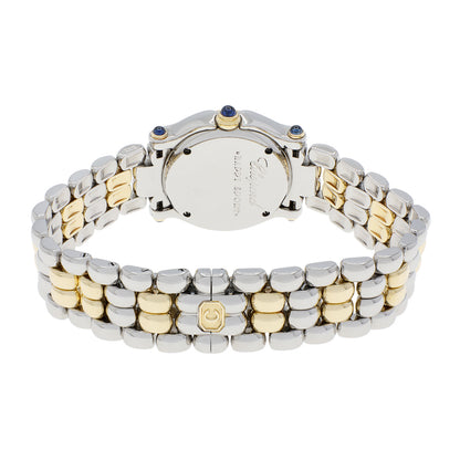 Exclusive Chopard Stainless Steel 18K Yellow Gold 5 Diamond Happy Sport 27/8256-23 — Side View