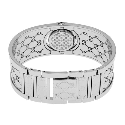 Exclusive Gucci Stainless Steel Diamond Twirl 112 Quartz Watch — Side View