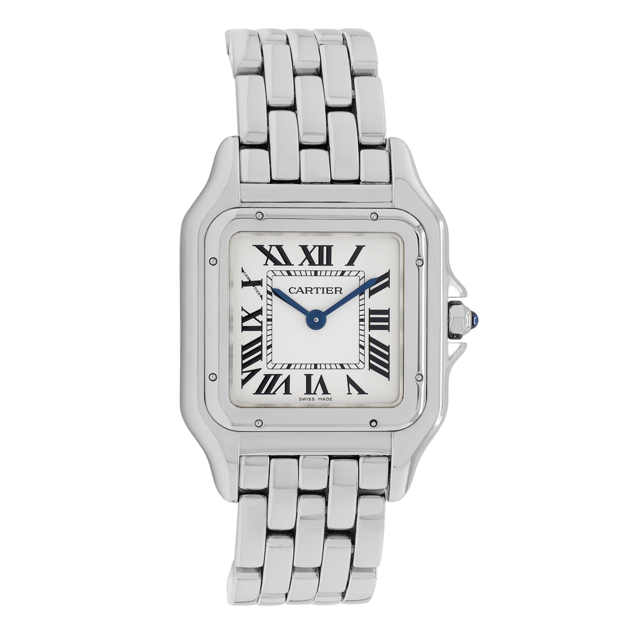 Exclusive Cartier Stainless Steel Panthère Quartz WSPN0007 — Front View