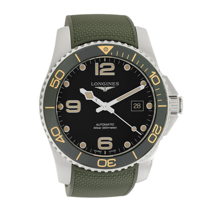 Exclusive Longines Stainless Steel HydroConquest L3.781.4.05.2 — Front View