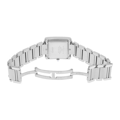 Exclusive Cartier Stainless Steel Tank Francaise W51002Q3 — Top View