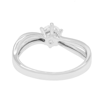 Exclusive 18K White Gold 1.01 Carat Diamond Ring — 6.75 — Back View
