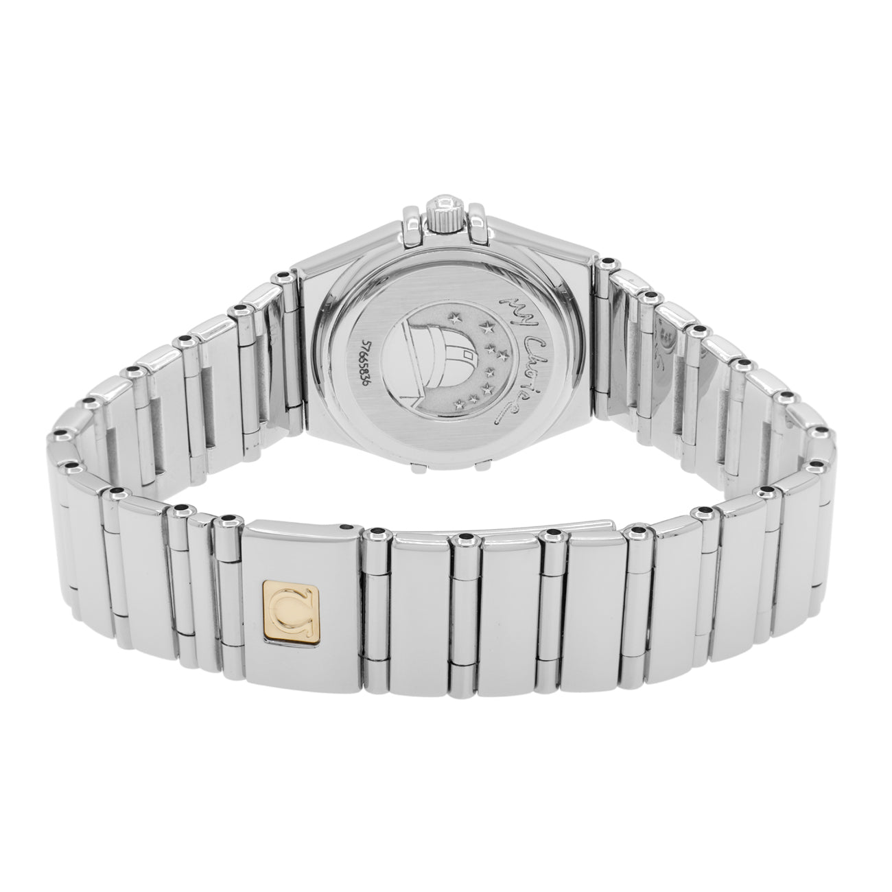 Exclusive Omega Stainless Steel Constellation My Choice Quartz 1561.51.00 — Side View