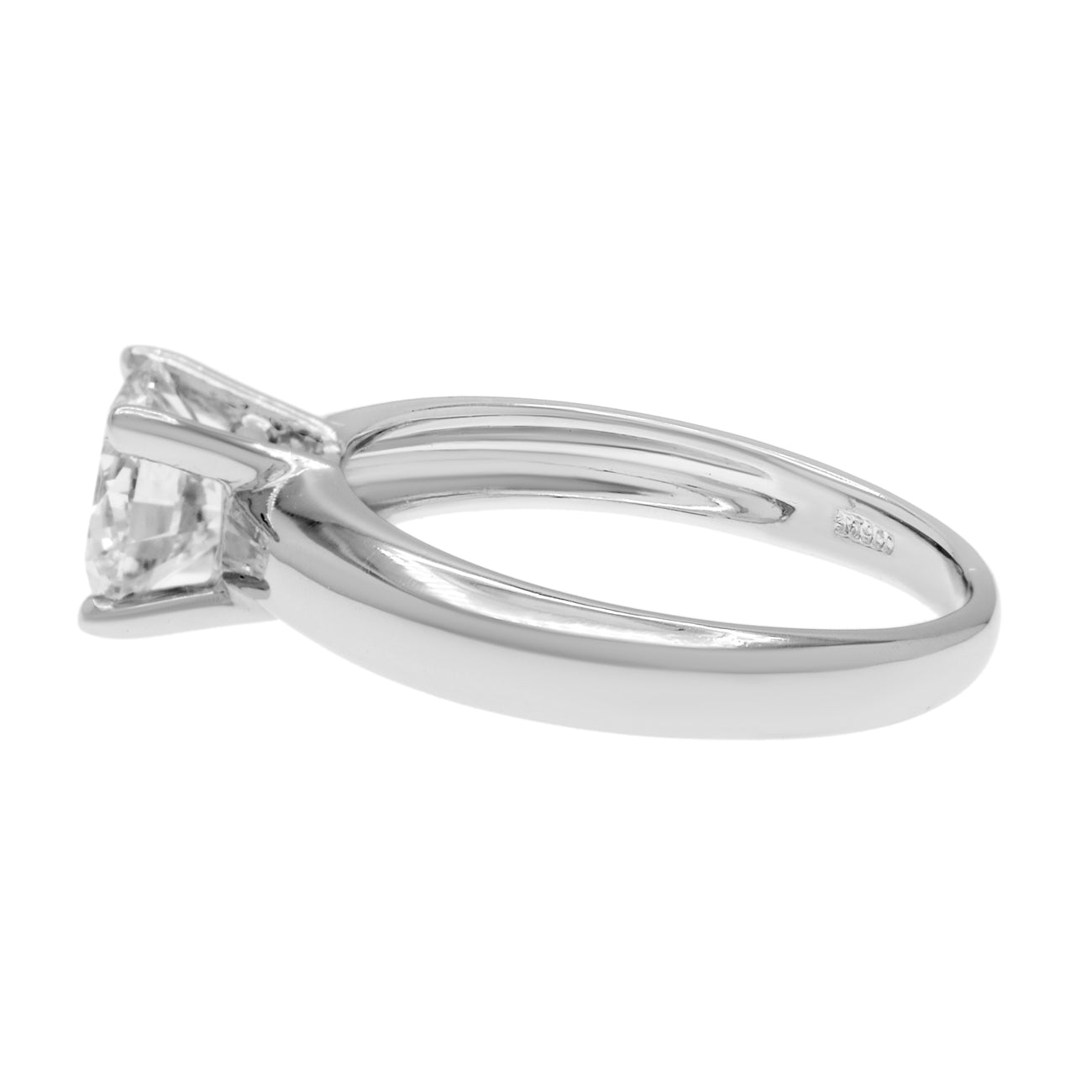 Exclusive Platinum Solitaire 1.01 Carat Diamond Ring — 3 — Back View