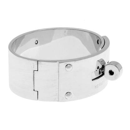 Exclusive Hermes Sterling Silver Kelly Bracelet MM — Back View