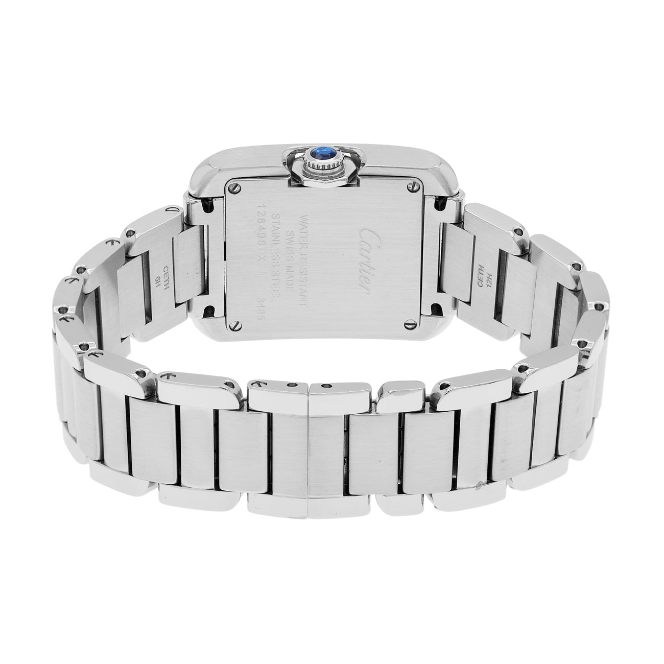 Exclusive Cartier Stainless Steel Tank Anglaise W5310022 — Side View